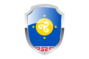 Ust-Orda Buryat Autonomous Okrug Shield Logo flag