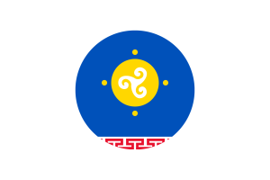 Ust-Orda Buryat Autonomous Okrug Flag Circle Vector Free flag