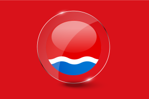 Amur Oblast Flag Glossy Round Button flag