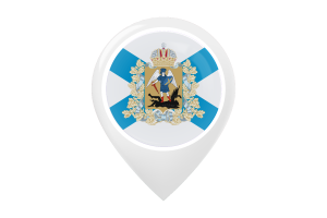 Icona mappa della bandiera di Arkhangelsk flag