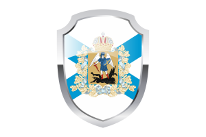 Logo scudo di Arkhangelsk flag