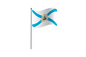 Bandiera sventolante di Arkhangelsk flag