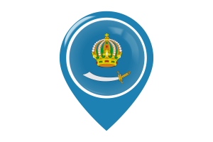 Astrakhan Flag Map Pin Icon flag