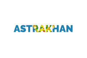 Astrakhan Text Art flag