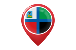 Icona Mappa della Bandiera di Belgorod flag