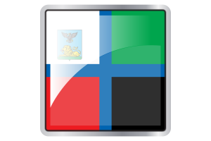 Icona Quadrata della Bandiera di Belgorod flag