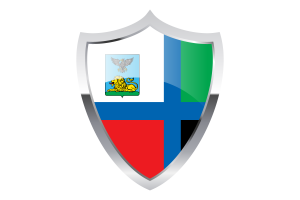 Bandiera di Belgorod con Scudo Medievale flag