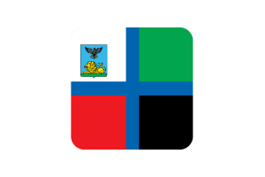 Bandiera di Belgorod Forma Quadrata Arrotondata flag
