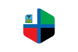 Bandiera di Belgorod Forma Esagonale Arrotondata flag