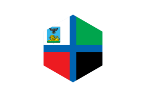 Bandiera di Belgorod Forma Esagonale flag