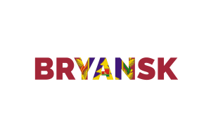 Bryansk Text Art flag