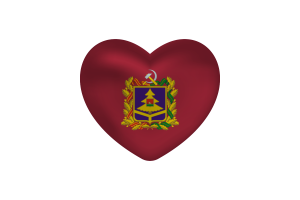 Love of Bryansk Heart Shape flag