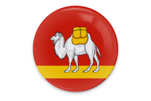 Chelyabinsk Flag Vector Art flag