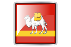 Chelyabinsk Flag Square icon flag