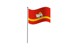 Waving Flag of Chelyabinsk flag