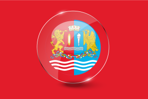 Ivanovo Flag Glossy Round Button flag