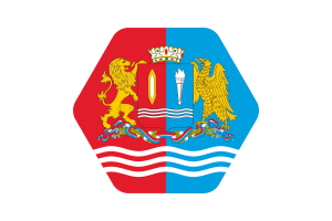 Ivanovo Flag Illustration Hexagon Rounded Shape flag