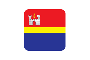 Bandiera di Kaliningrad Forma Quadrata Arrotondata flag