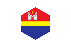 Bandiera di Kaliningrad Forma Esagonale flag