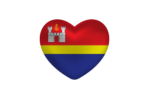 Amore di Kaliningrad Forma Cuore flag