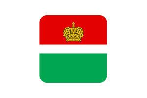 Kaluga Flag Square Rounded Shape flag