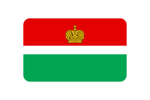 Kaluga Flag Rounded Rectangle Vector Illustration flag