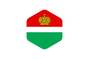 Kaluga Flag Rounded Hexagon Shape flag