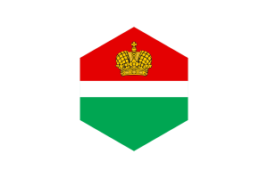 Kaluga Flag Hexagon Shape flag
