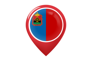 Kemerovo Flag Map Pin Icon flag