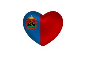 Love of Kemerovo Heart Shape flag