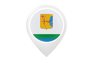 Kirov Flag Map Pin Icon flag