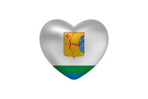 Love of Kirov Heart Shape flag