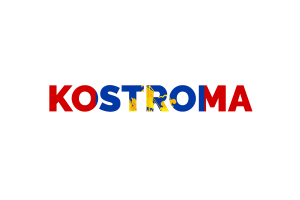 Kostroma Text Art flag