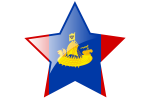 Kostroma Flag Star Icon flag