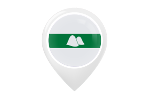 Kurgan Flag Map Pin Icon flag