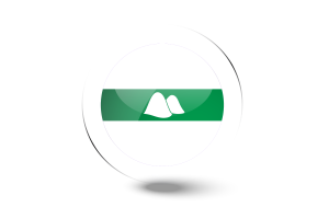 Kurgan Flag Glossy Round Button flag