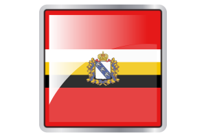 Icône carrée du drapeau de Koursk flag