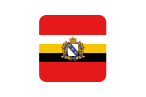 Drapeau de Koursk en forme carrée arrondie flag