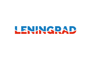 Leningrad Text Art flag