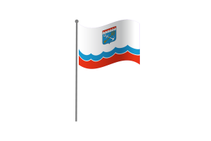 Waving Flag of Leningrad flag