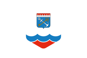 Leningrad Flag Rounded Hexagon Shape flag