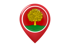 Icona della Bandiera di Lipetsk con Pin della Mappa flag