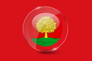 Pulsante Rotondo Lucido della Bandiera di Lipetsk flag