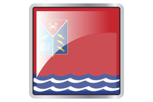 Icona Quadrata Bandiera di Magadan flag