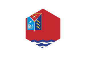 Bandiera di Magadan Forma Esagonale flag