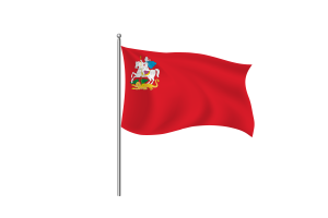 Moscow Oblast Flag Clipart flag