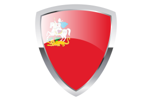 Moscow Oblast Shield Flag flag