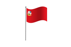 Waving Flag of Moscow Oblast flag