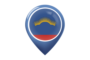 Murmansk Flag Map Pin Icon flag