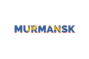 Murmansk Text Art flag